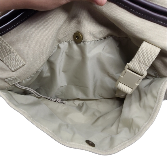 Eddie Bauer Tan Shoulder Crossbody Diaper Bag With changing Pad - Picture 5 of 6